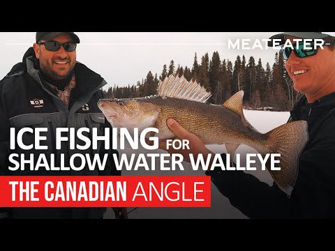 Ice Fishing for Shallow Water Walleye | The Canadian Angle