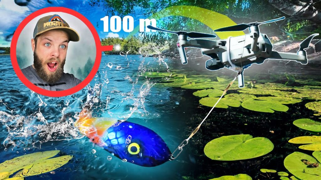 Topwater PIKE FISHING using a DRONE!!! 🐊🔥
