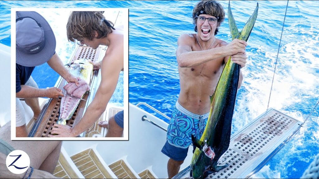 WE FINALLY CAUGHT FISH! Deep Sea Fishing Catch Clean Cook (Ep 253)