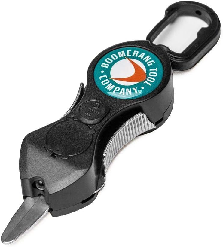 Boomerang Tool Company SNIP Fishing Line Cutters with Retractable Tether and Stainless Steel Blades that Cut Braid, Mono and Fluoro Lines Clean and Smooth!