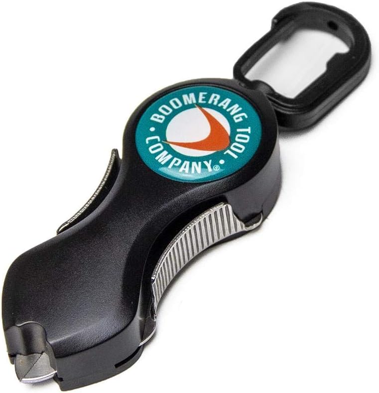 Boomerang Tool Company SNIP Fishing Line Cutters with Retractable Tether and Stainless Steel Blades that Cut Braid, Mono and Fluoro Lines Clean and Smooth!
